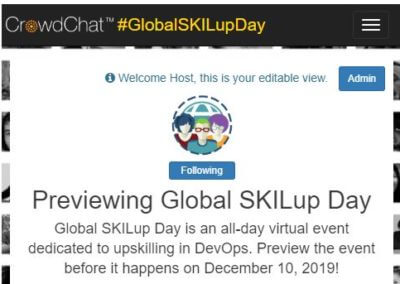 Global SKILup Day CrowdChat