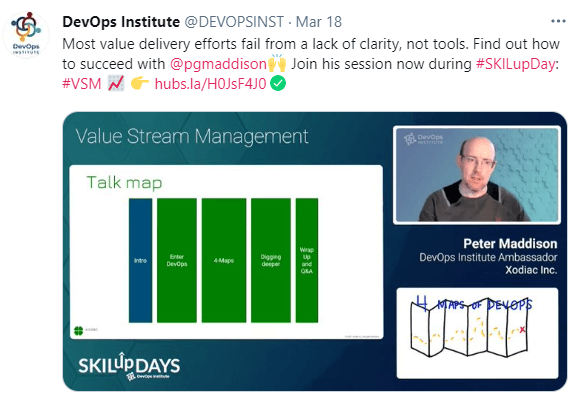 Peter Maddison at SKILup Day VSM