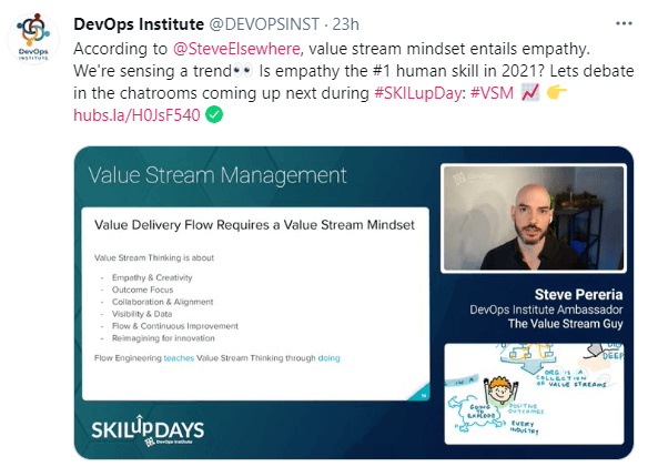 Steve Pereria at SKILup Day VSM