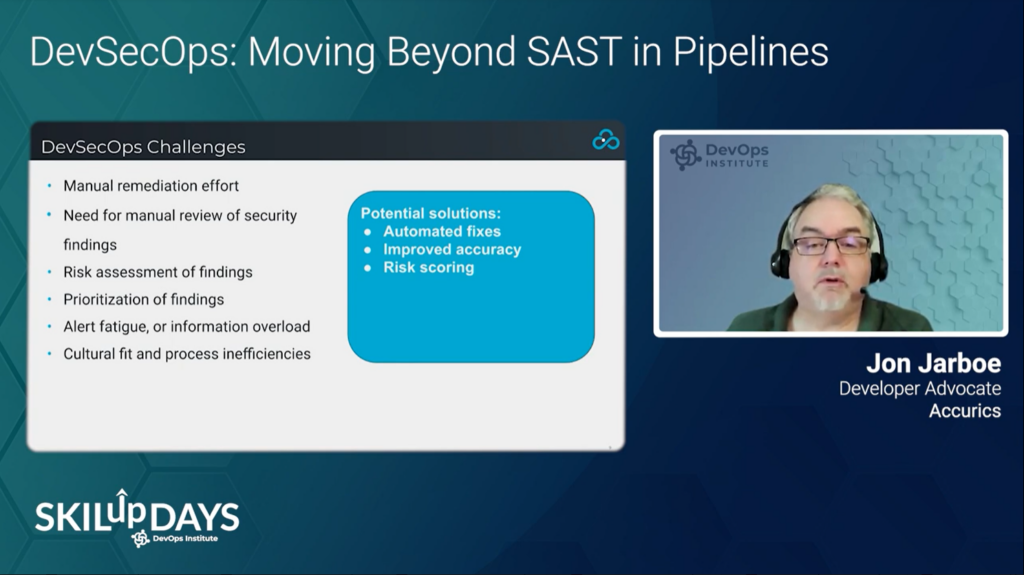 Jon Jarboe of Accurics at SKILup Day DevSecOps