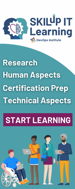 Ad for SKILup IT Learning with button to start learning